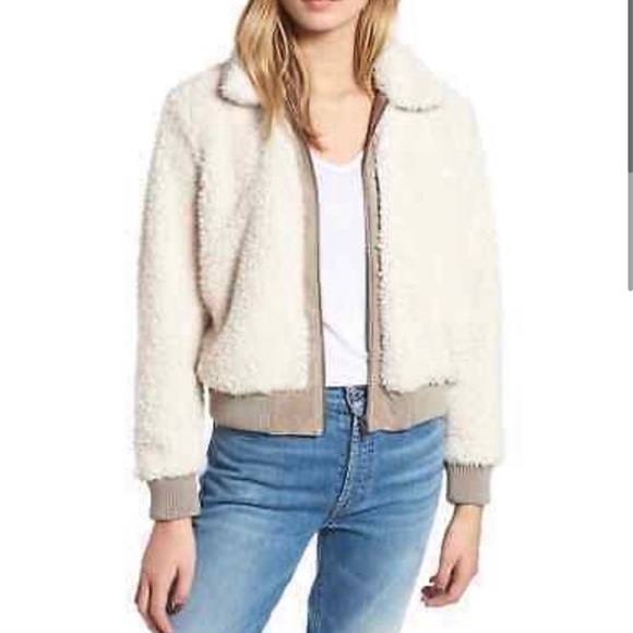 Cupcakes & Cashmere Reversible Bomber Aviator Jacket Size Small - Picture 2 of 16